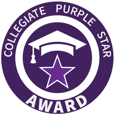 Collegiate Purple Star awarded to ϲ